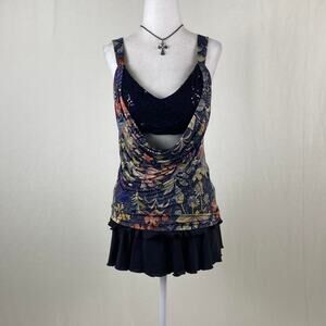 Early 2000s route 3 draped tank top